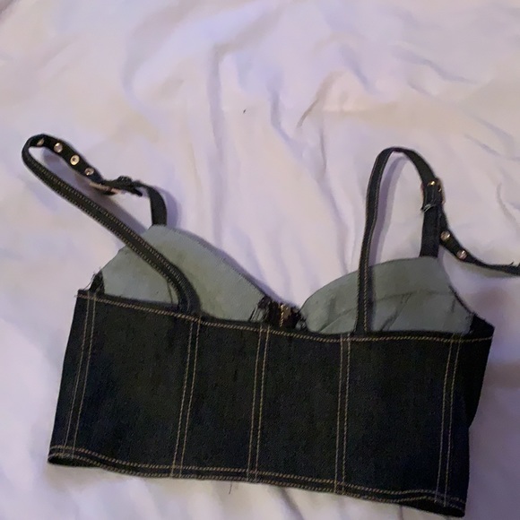 2/$22 Denim Crop Top NWOT - Picture 2 of 5